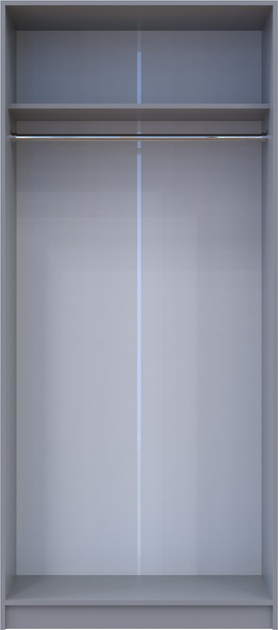 Шафа Doros Promo 90х48х204 см Сірий (80737764) - фото 5 Шафа Doros Promo 90х48х204 см Сірий (80737764) - фото 5