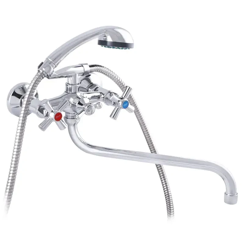 Смеситель для ванны двухвентильный Wezer DFR7-A722 с душевым гарнитуром (2534810748) Смеситель для ванны двухвентильный Wezer DFR7-A722 с душевым гарнитуром (2534810748)