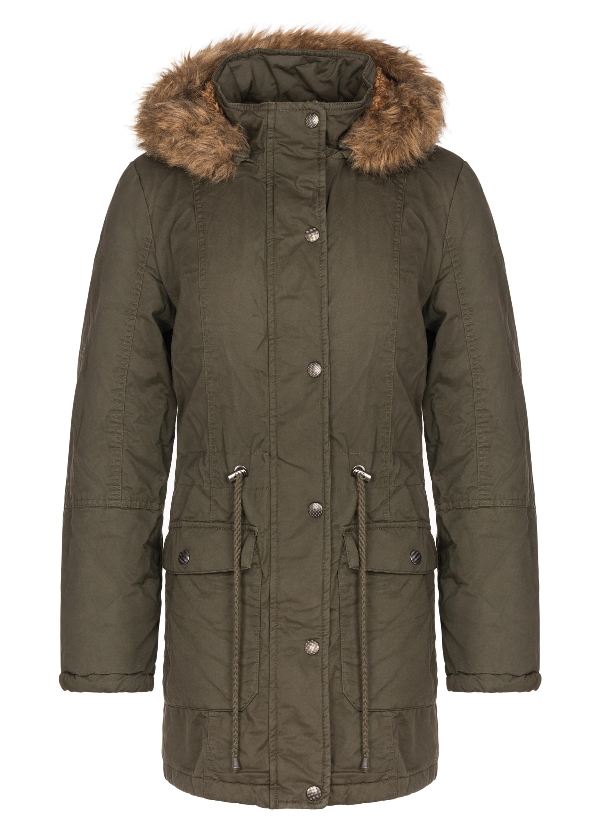 Куртка-парка женская Blue Motion хлопчатобумажная XL-XXL Оливковый (STK001453-31)