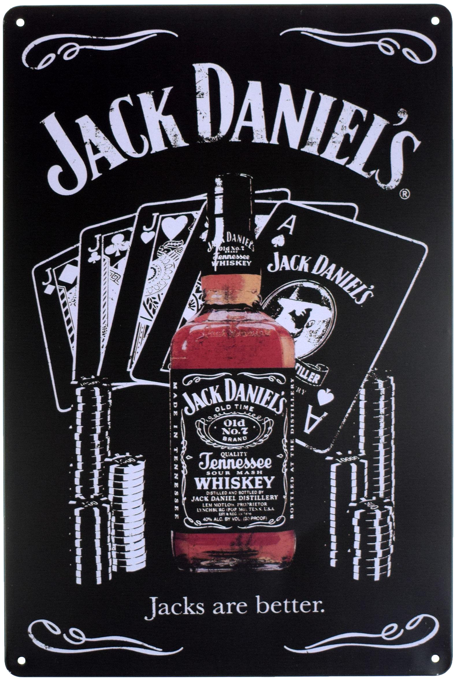 Табличка металева Jack Daniel’s. Найкращий 20x30 см