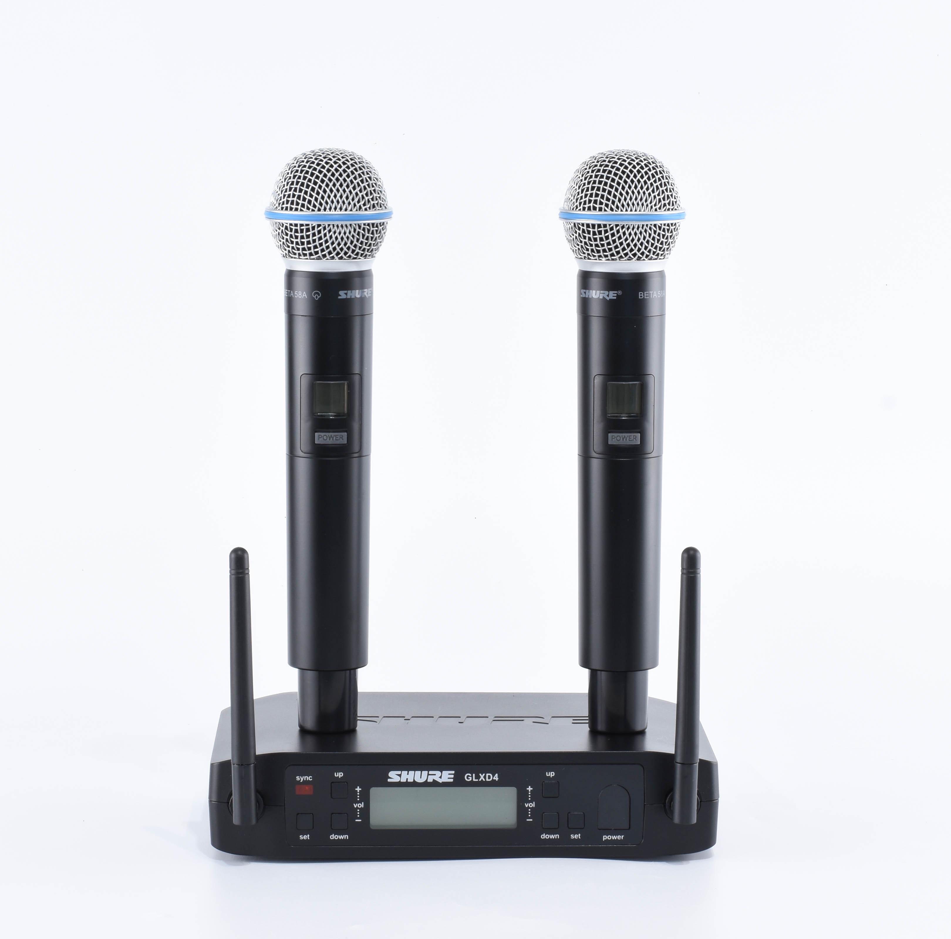 Мікрофони з радіосистемою SHURE GLXD4 BETA 58A (0026) - фото 3 Мікрофони з радіосистемою SHURE GLXD4 BETA 58A (0026) - фото 3