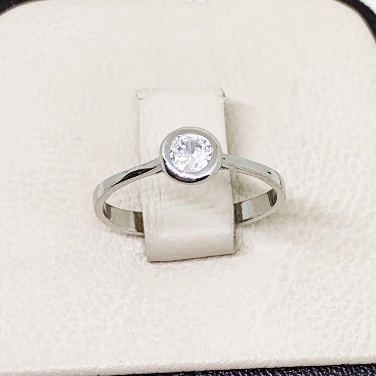 Кольцо серебряное с кубическим цирконием р. 16,5 1,2 г (1647127007)