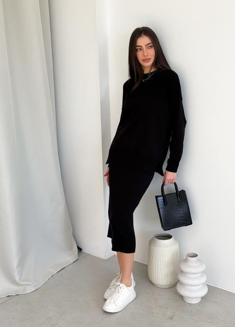 Спідниця в'язана Katrin S/M Чорний (33034) - фото 2 Спідниця в'язана Katrin S/M Чорний (33034) - фото 2