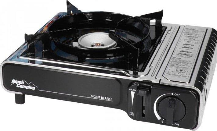 Плитка газовая Alpen Camping Mont Blanc для газовых баллончиков с пьезоподжигом (HH55343)