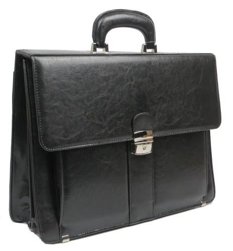 Портфель деловой из искусственной кожи JPB Черный (super285_TE-35)