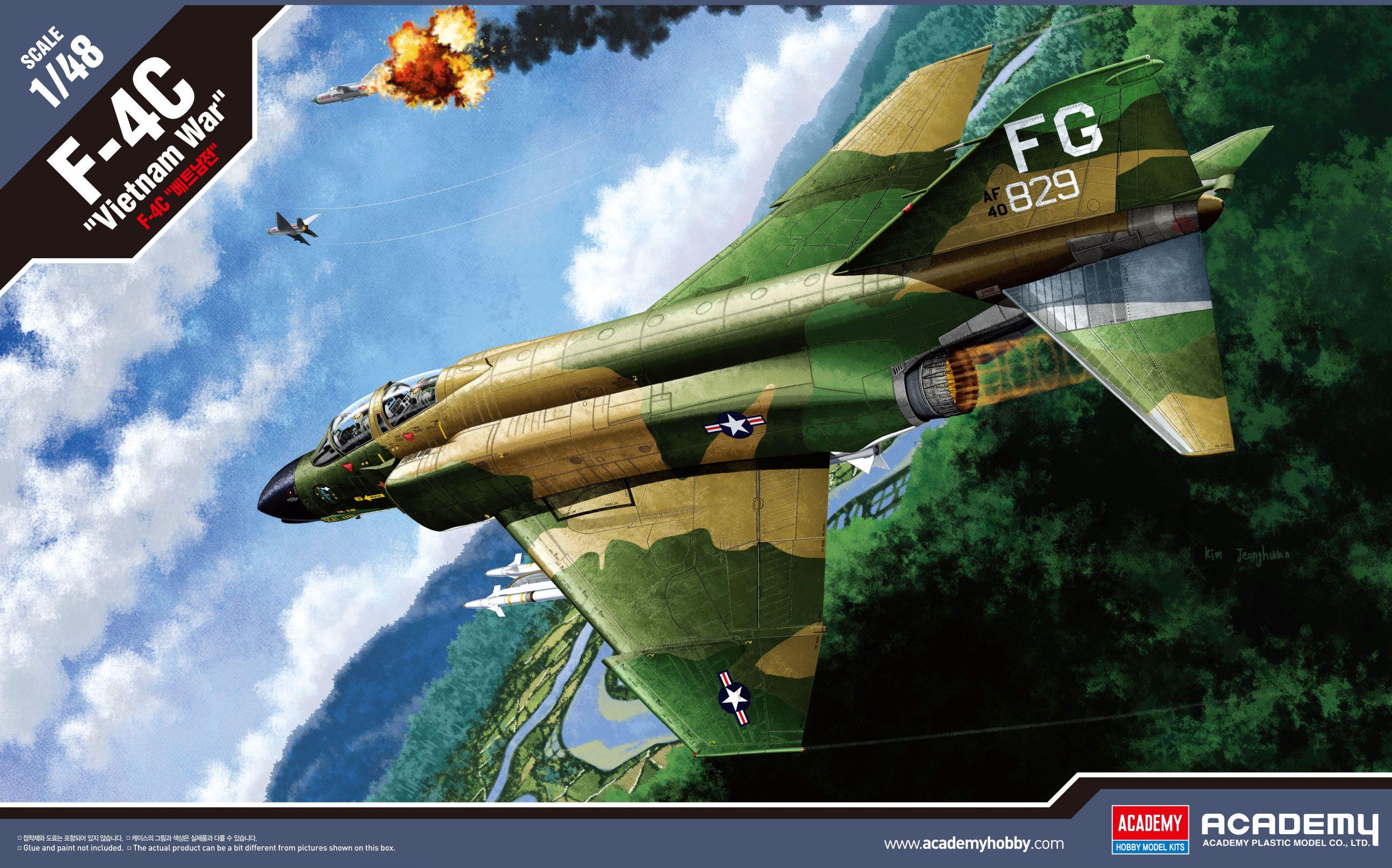 Сборная модель Academy F-4C Vietnam War 1:48 (12294)
