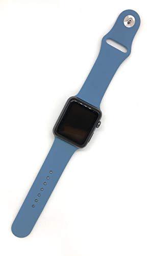 Ремешок Armor Standart силиконовый для Apple Watch 1-6 42-44 мм L/M/S Denim Blue - фото 2