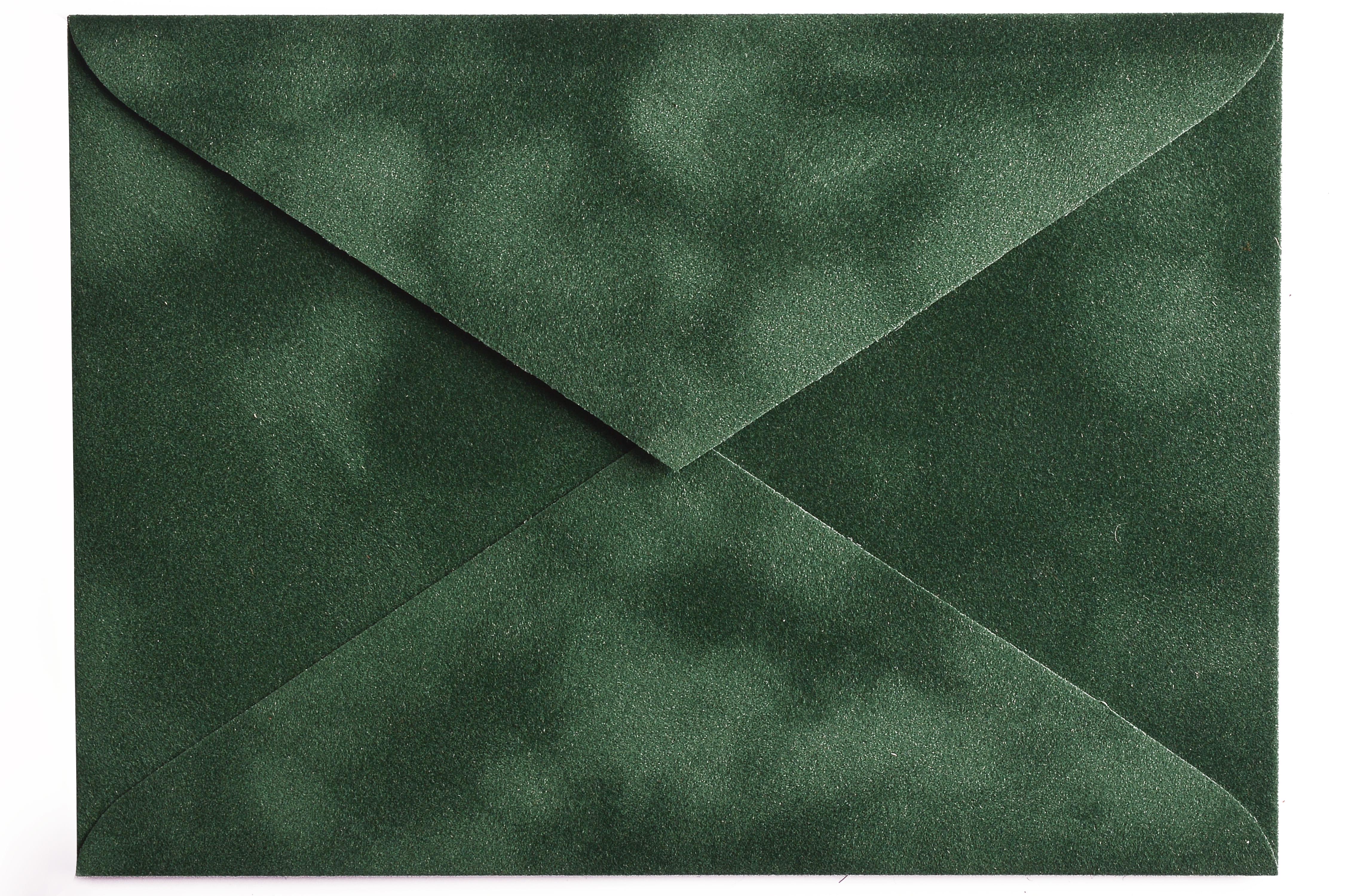 Конверт для денег С6 бархатный с легким мраморным эффектом 11,4х16,2 см Зеленый (363723936)