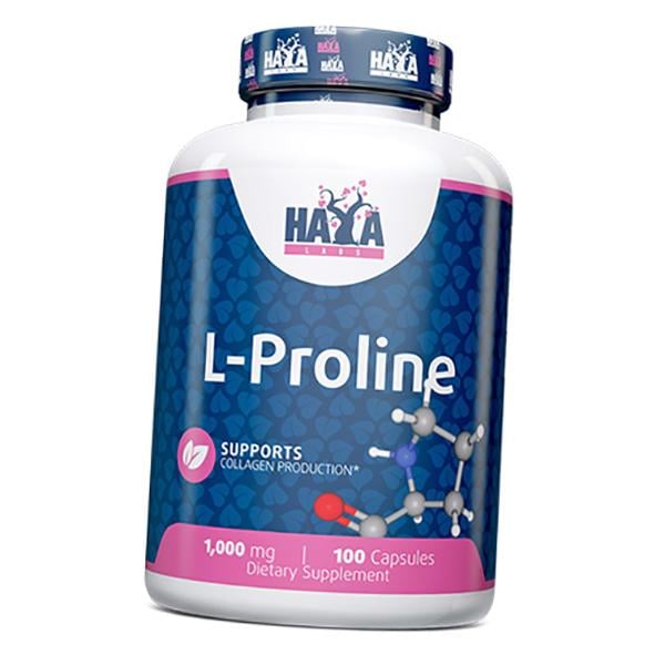 Пролин Haya Labs L-Proline 1000 100 капс. (27405007)
