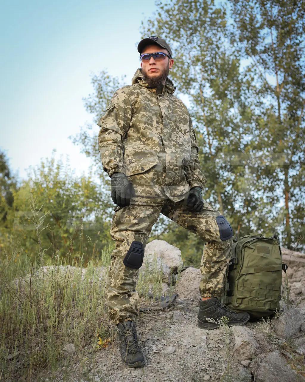 Костюм демисезонный с наколенниками и налокотниками FCT Design Горка 5 р. 40-42 Пиксель ВСУ - фото 7