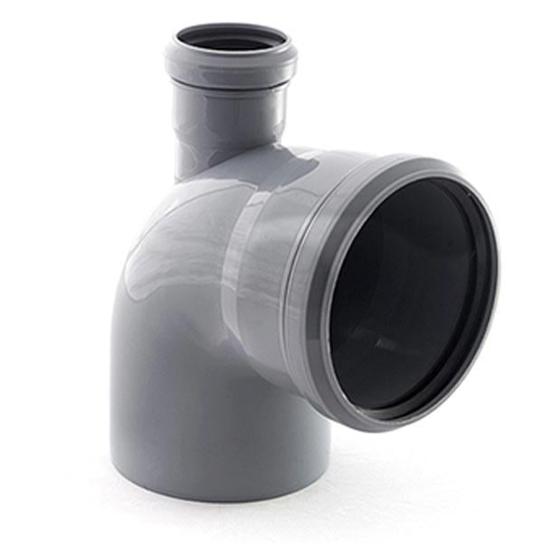 Внутренняя канализация-колено Uniplast 110х50х90° прямое (115729)