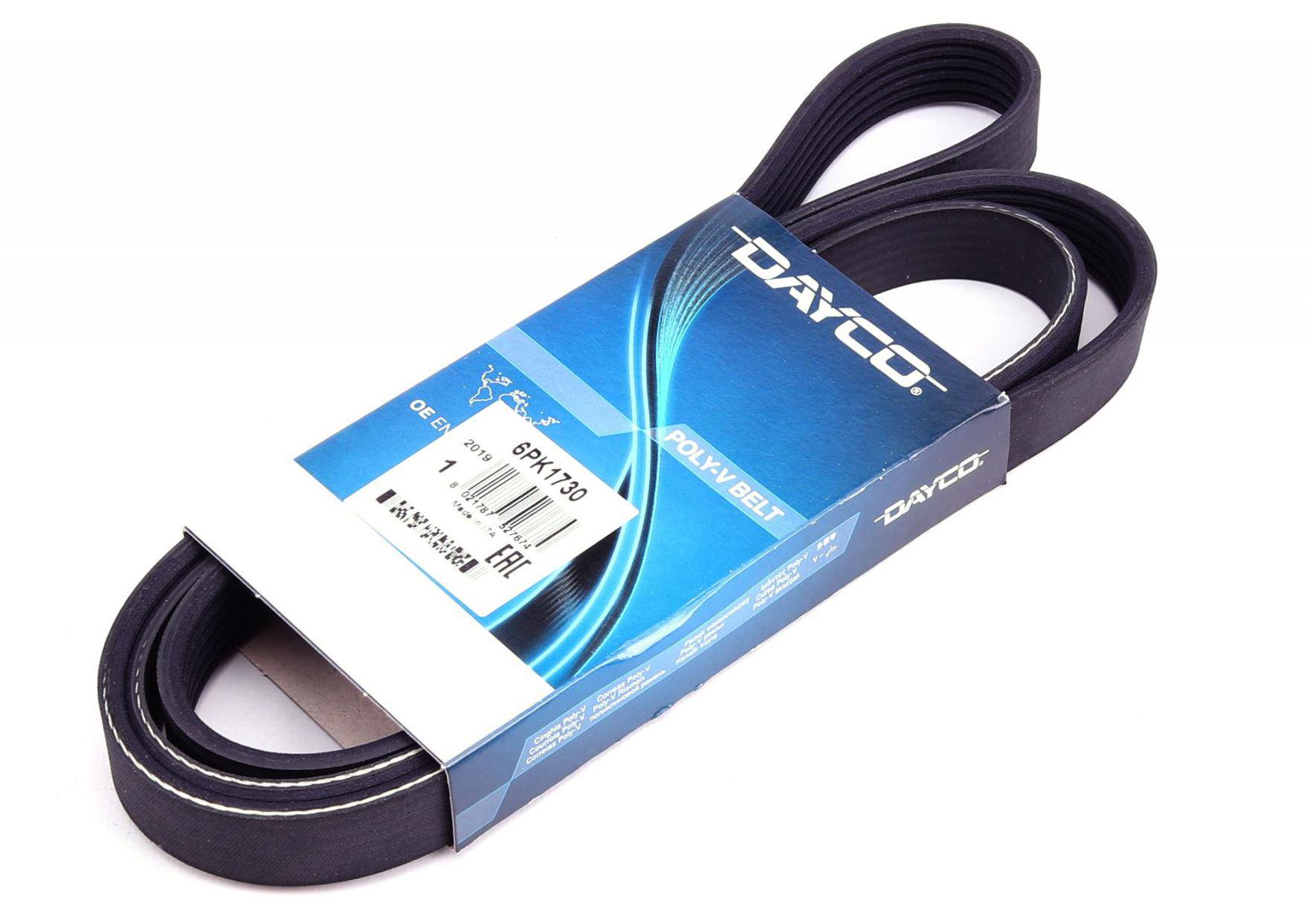 Ремень генератора DAYCO для Skoda Rapid 1.6 12-/Toyota AVensis 1.4-1.6 03-08 (6PK1730)