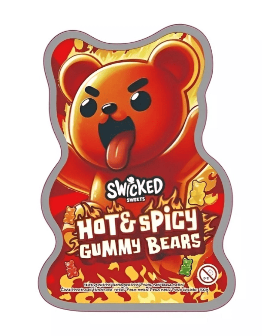 Конфеты желейные острые Swicked Hot & Spicy Gummy Bears 100 г (2802515058)