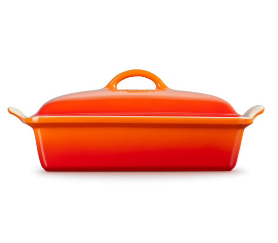 Форма для запекания Le Creuset Heritage с крышкой оранжевый (91001533090000) - фото 3