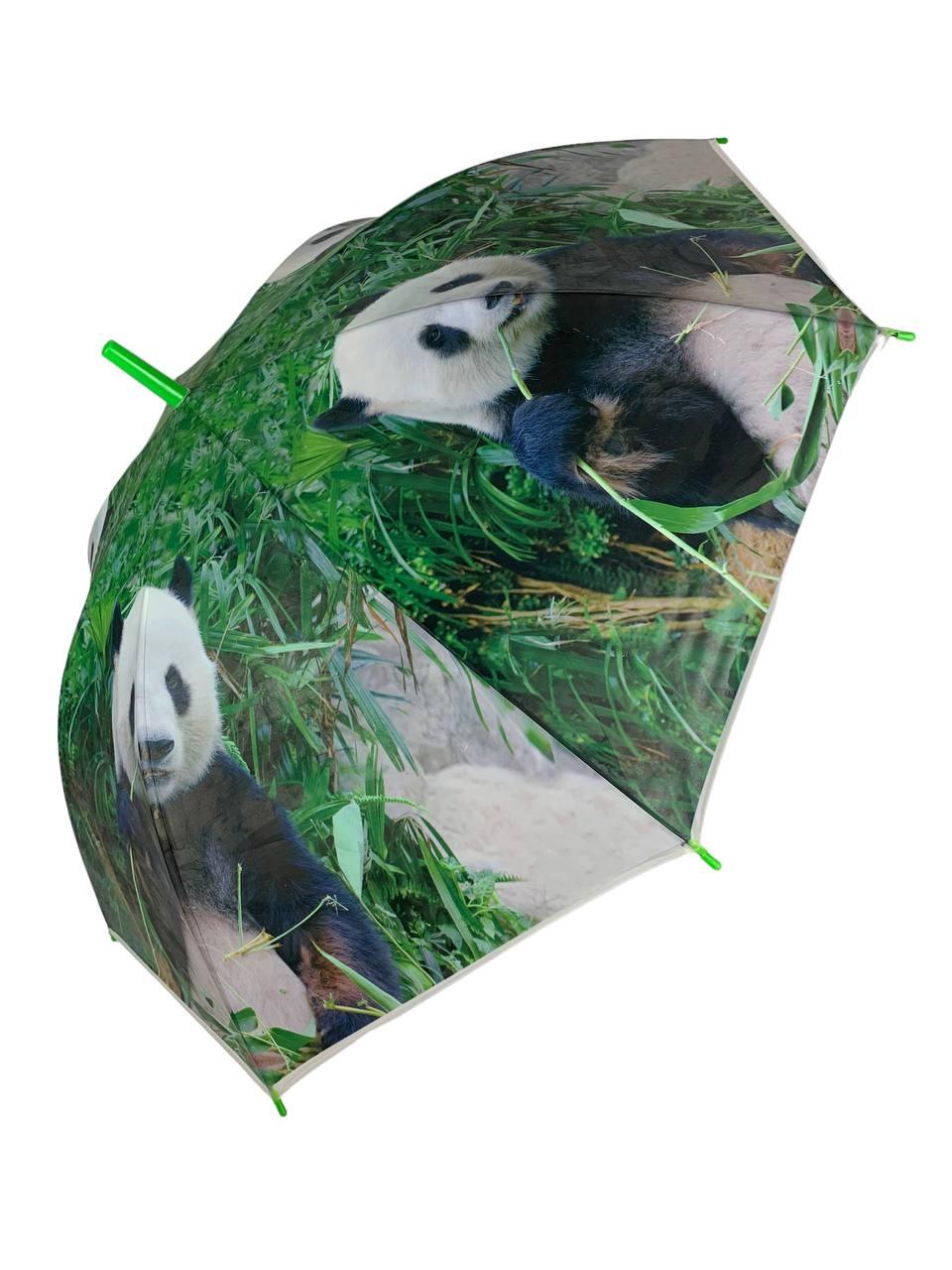 Зонт-трость женский полуавтомат Swifts с пандой Зеленый (0335-5) Зонт-трость женский полуавтомат Swifts с пандой Зеленый (0335-5)