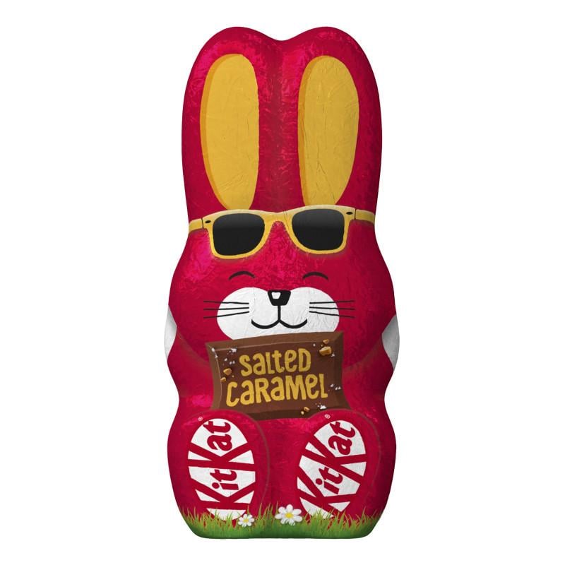 Шоколадный зайчик KitKat с пшеничными крепежами и соленой карамеля 85 г