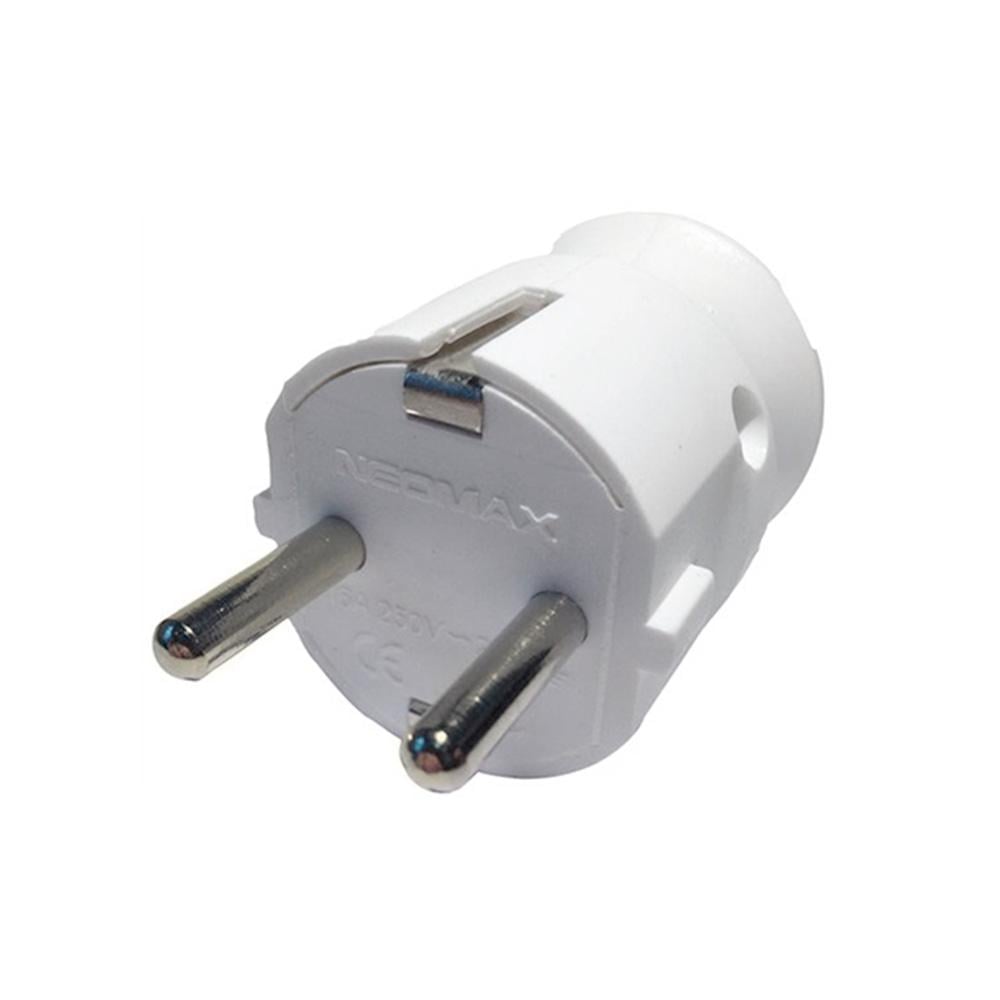 Електрична вилка пряма з заземленням штепсельна Neomax NX1001