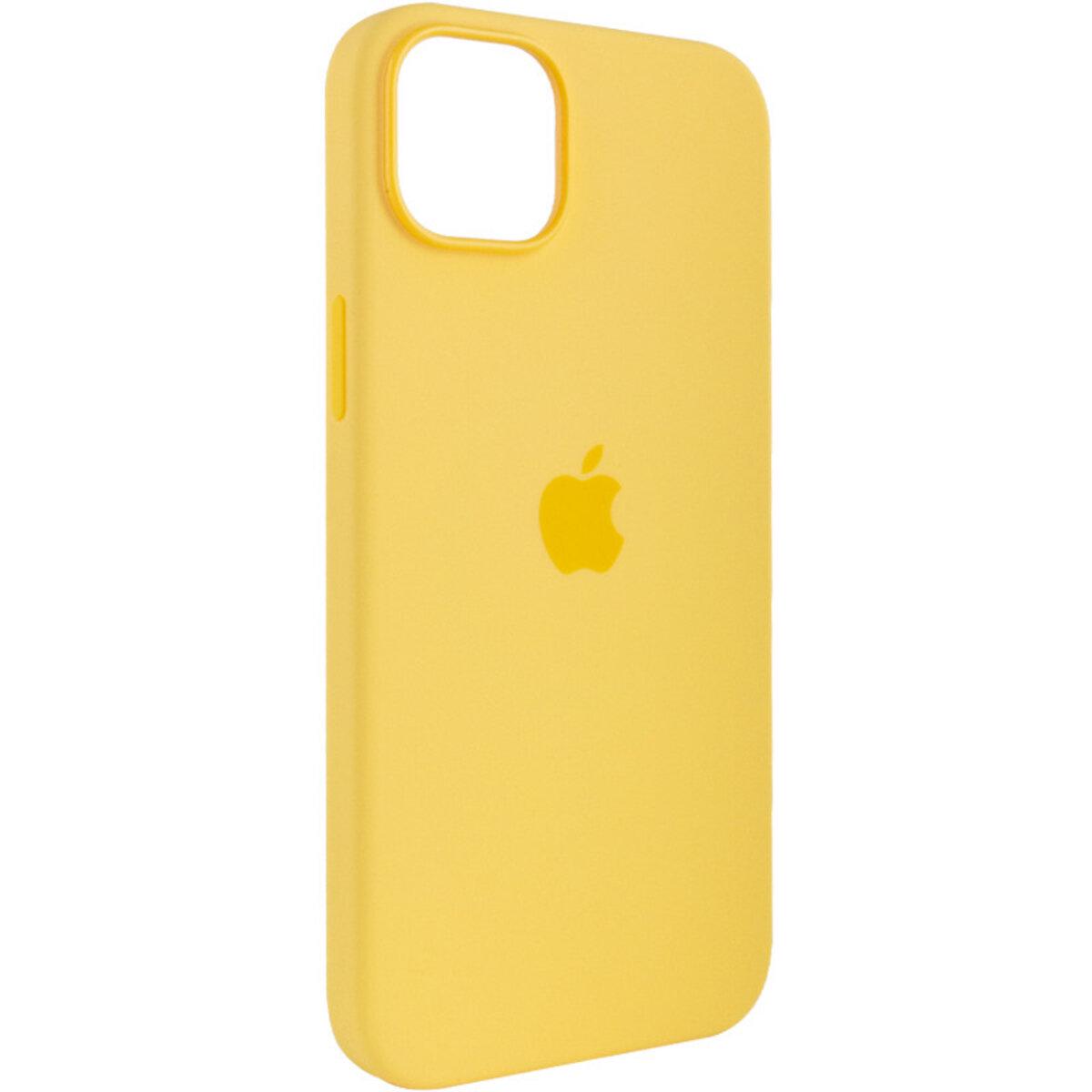 Протиударний чохол Silicone Full Case AAA MagSafe IC для Apple iPhone 14 Sunglow - фото 4