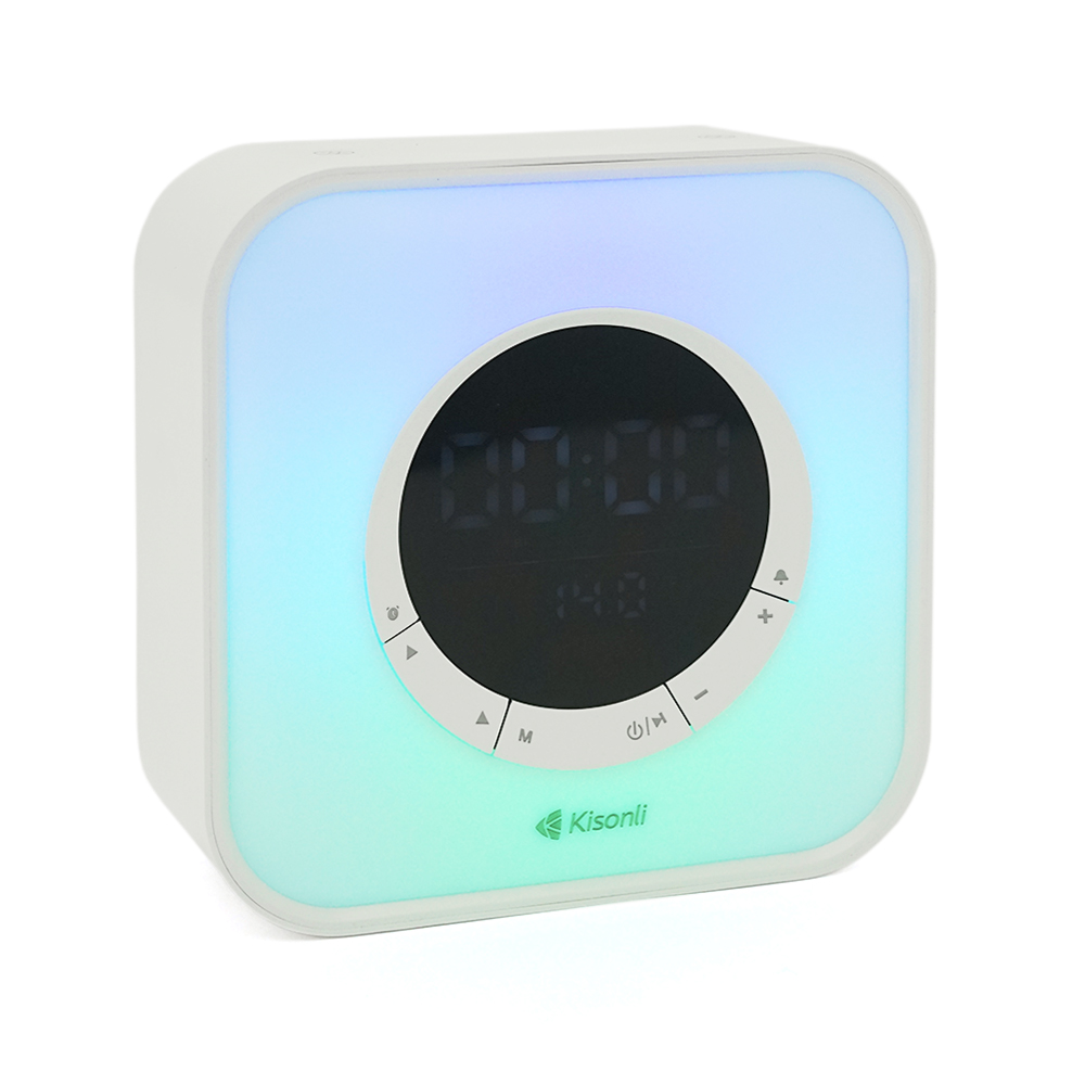 Портативна колонка Kisonli Q6A Bluetooth 5,0 1х5W 3600 mah USB/TF/FM/BT/LED/Clock/RGB Light DC 5V/1A (YUT_V6695)