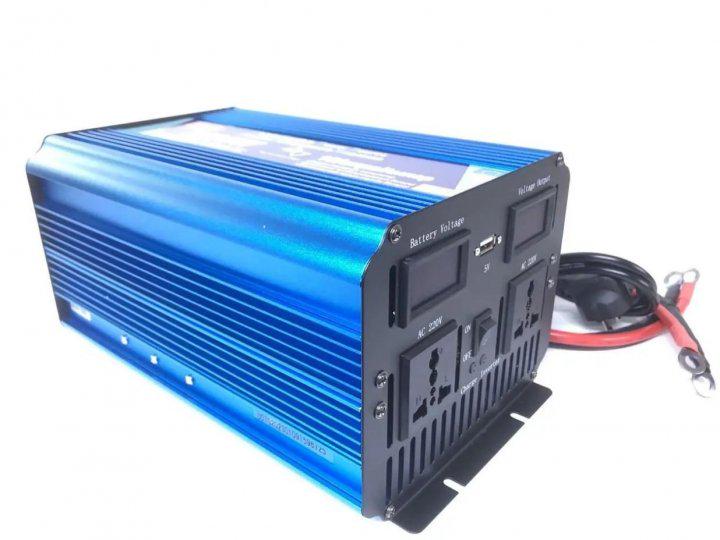 Перетворювач напруги автомобільний Wimpex WX-2100 2000 W 12/220 V чиста синусоїда (13406961)