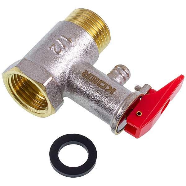 Предохранительный клапан универсальный для бойлера KOER 104292 KR.1040 104292 8 бар 1/2” (00000041255)