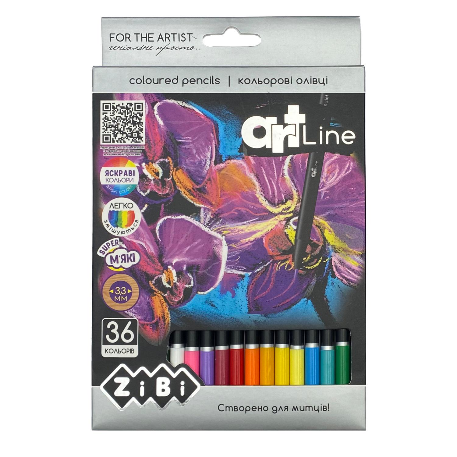 Олівці кольорові ZiBi zb.2435 36 кольорів (MTT-163433)