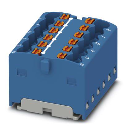 Розподільний блок Phoenix Contact PTFIX 12X1,5 BU 450В 17,5A Push-in Синій (3002763)