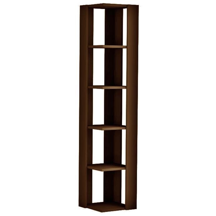 Стеллаж угловой из дерева Кингдрай 5 Капучино (УСП-501309)