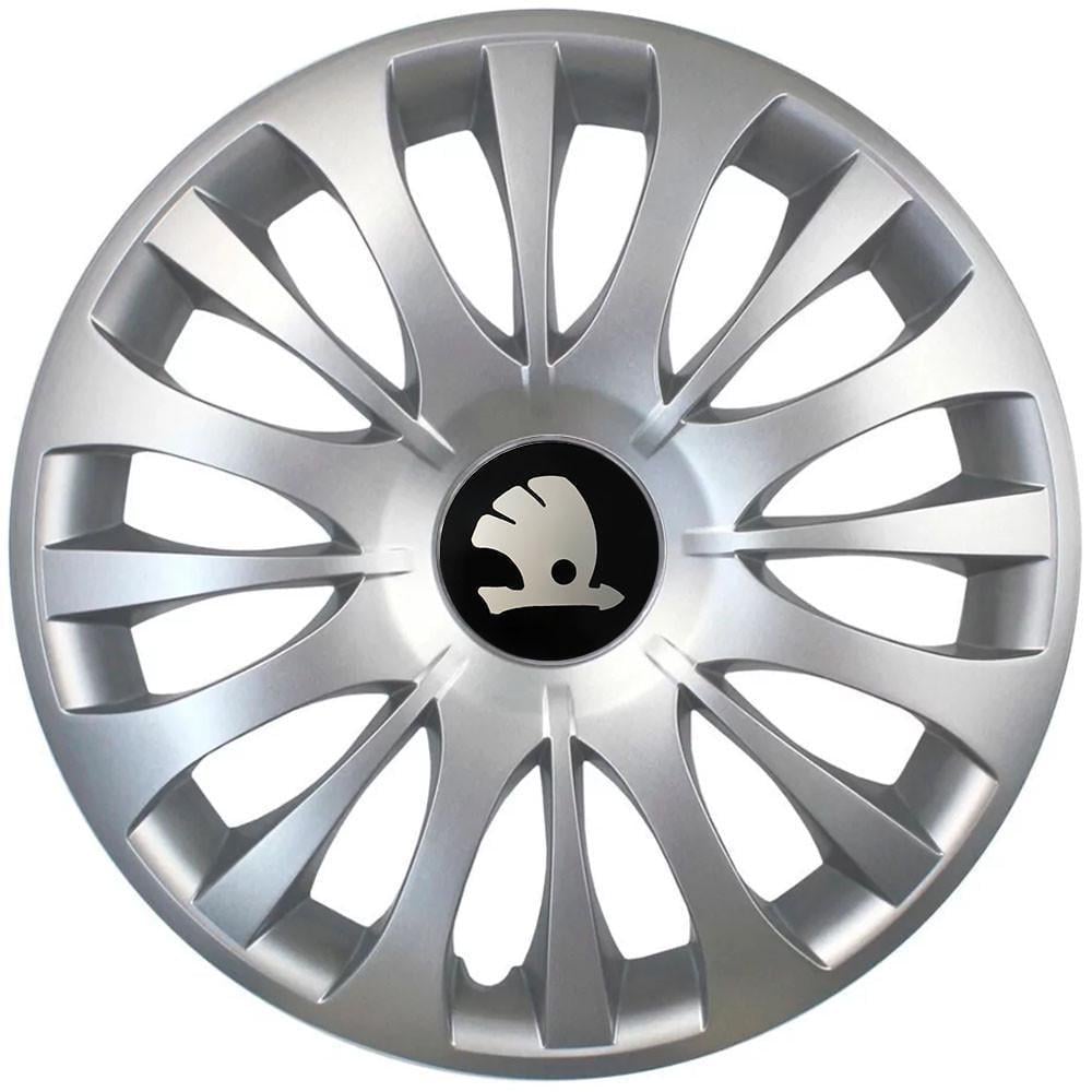 Ковпаки автомомбільні R15 Skoda 329 SJS 4 шт. Сріблястий