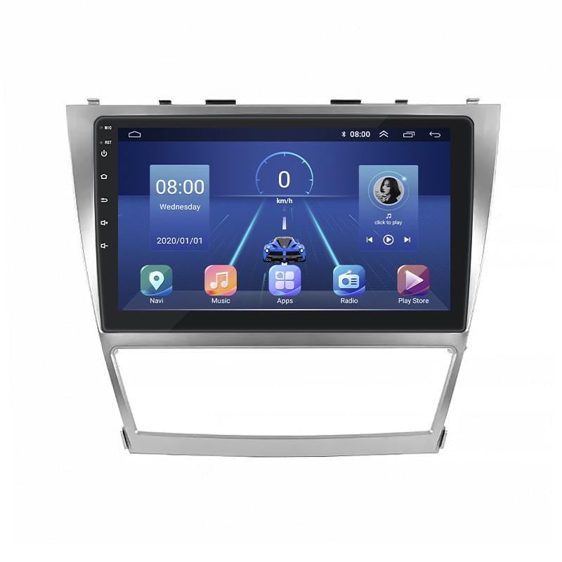 Автомагнітола штатна Lesko для Toyota Camry VI XV40 рестайлінг 2009-2011 10" 6/128Gb 4G Wi-Fi GPS Top MOB