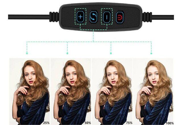 Селфі кільце Digital Lion LC-32 32 см з тримачем для телефону - фото 3 Селфі кільце Digital Lion LC-32 32 см з тримачем для телефону - фото 3