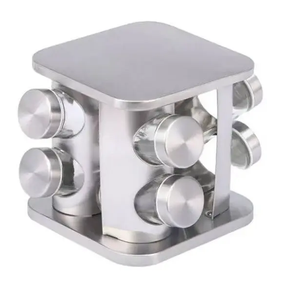 Набор для специй RIAS R-184 Spice Carousel 8 предметов Silver (3_07858)