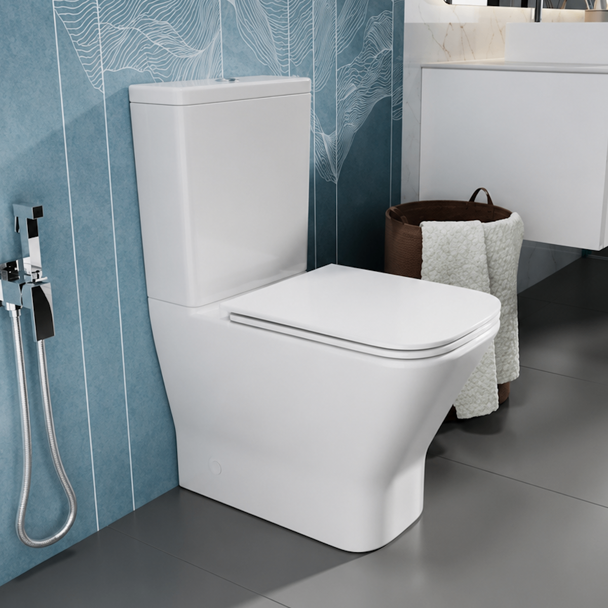 Унітаз компакт Koller Pool Trend Smart Tornado 3.0 3/6 л з сидінням мікроліфт Білий глянцевий (1886570199)