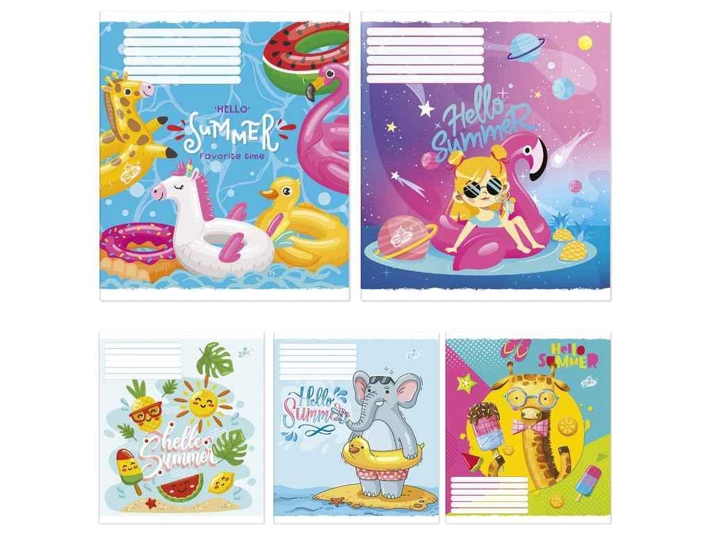 Тетрадь в косую линию Бріск 12 л. 25 шт. ТВ-107 2374 (935498)