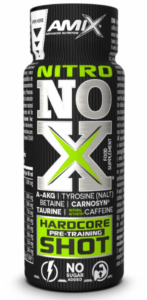 Предтрен Amix Nitro NOX Shot 60 мл Предтрен Amix Nitro NOX Shot 60 мл