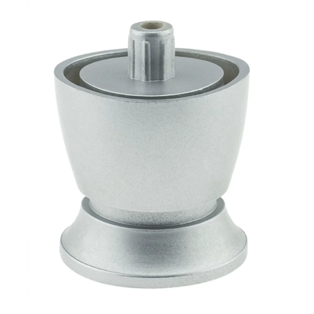 Меблева ніжка-опора Sigma регульована пластик 50 мм Хром/Алюміній матовий (MO0108)