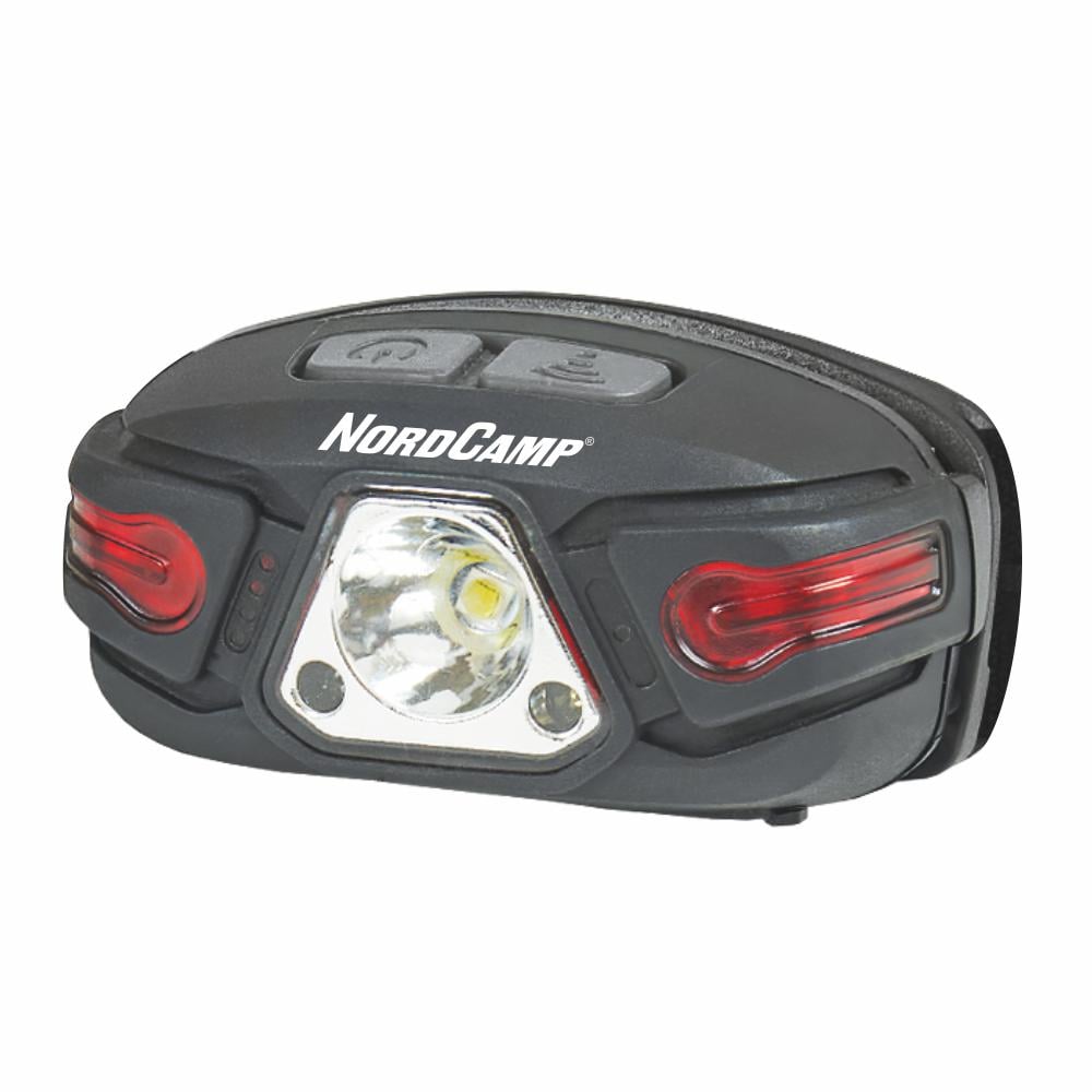 Фонарь налобный Nord Camp 250Lm 5W LED 850 mAh с сенсором Белый/Красный (NC30500)