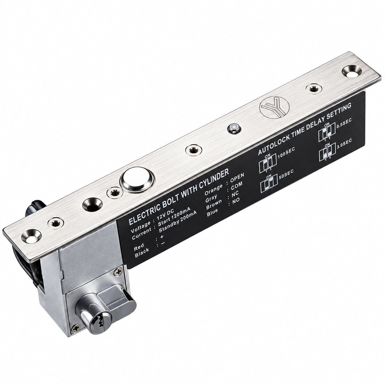 Ригельный замок врезной Yli Electronic YB-630A(LED) питание DC12V/1200 мА (38869743)