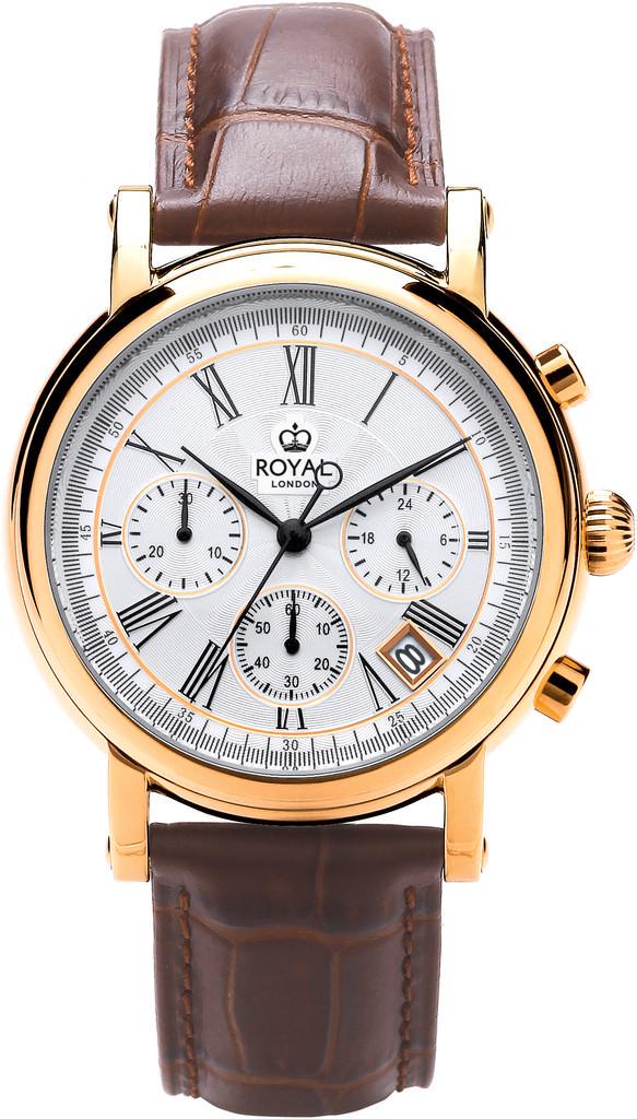Наручные часы мужские Royal London 41487-03 со стальным корпусом WR 100 м Белый (3145756542)