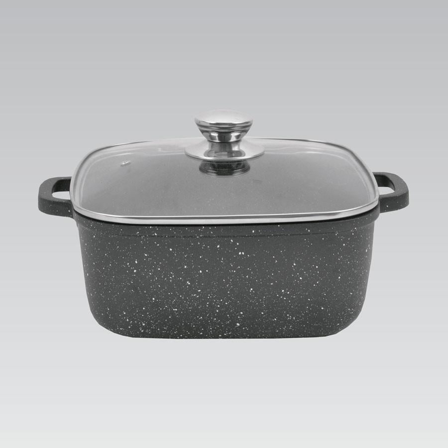 Кастрюля квадратная Maestro с антипригарным покрытием и крышкой 24 см 5,2 л (MR-2424)