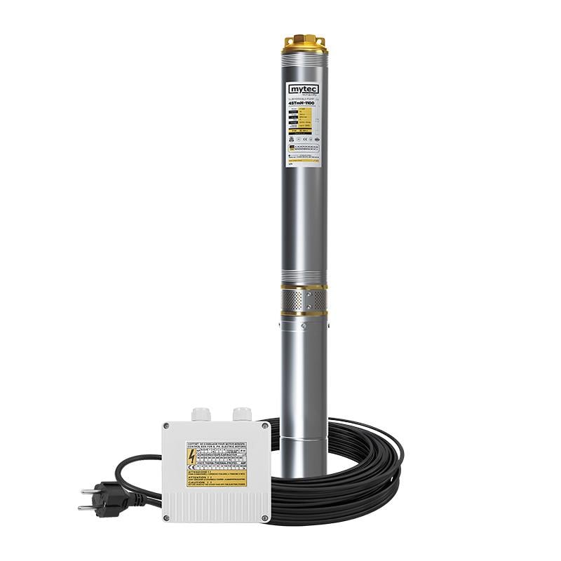 Насос глубинный Mytec 4SТM/21 1100 70 м H 145 м Q 80 л/мин стойкий к песку