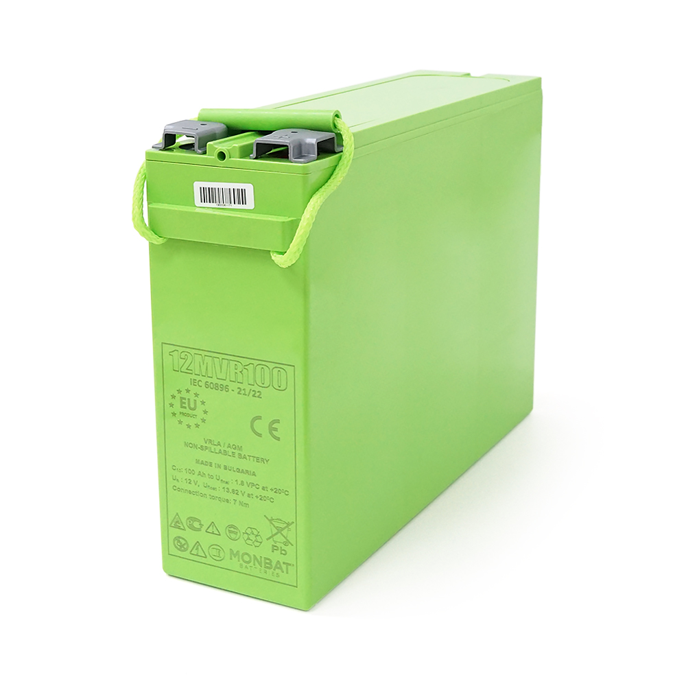 Аккумуляторная батарея MONBAT FRONT TERMINAL 12MVR100 AGM 12V 100Ah 398x110x286 мм 32,9 кг (YUT_V7867) Аккумуляторная батарея MONBAT FRONT TERMINAL 12MVR100 AGM 12V 100Ah 398x110x286 мм 32,9 кг (YUT_V7867)