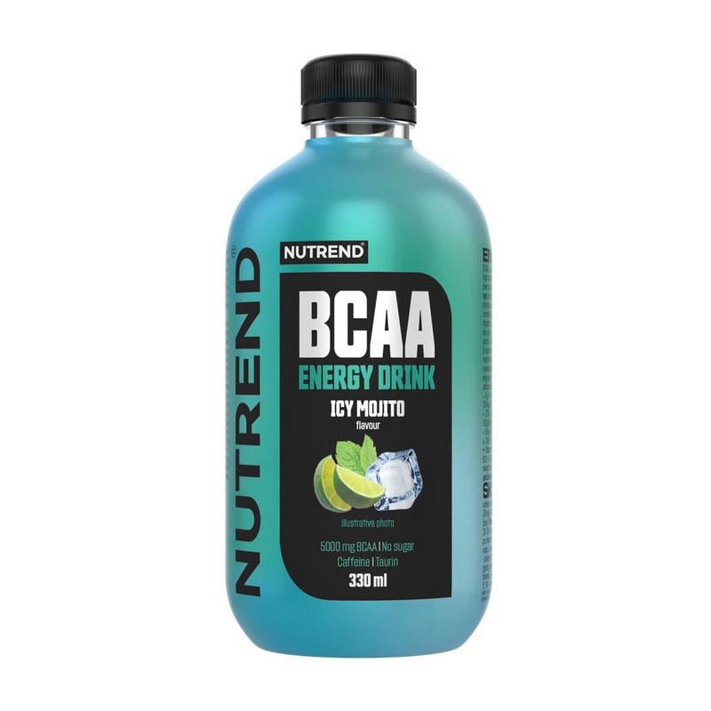 Аминокислоты NUTREND BCAA Energy Drink BCAA 2:1:1 с кофеином и таурином 330 мл Ледяной мохито