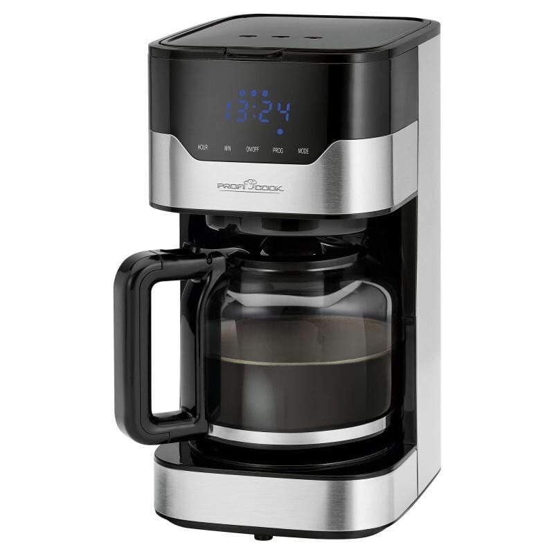 Кофеварка капельная ProfiCook PC-KA 1169 900 Вт 1,5 л сенсорное управление таймер 24 ч нержавеющая сталь (1169)