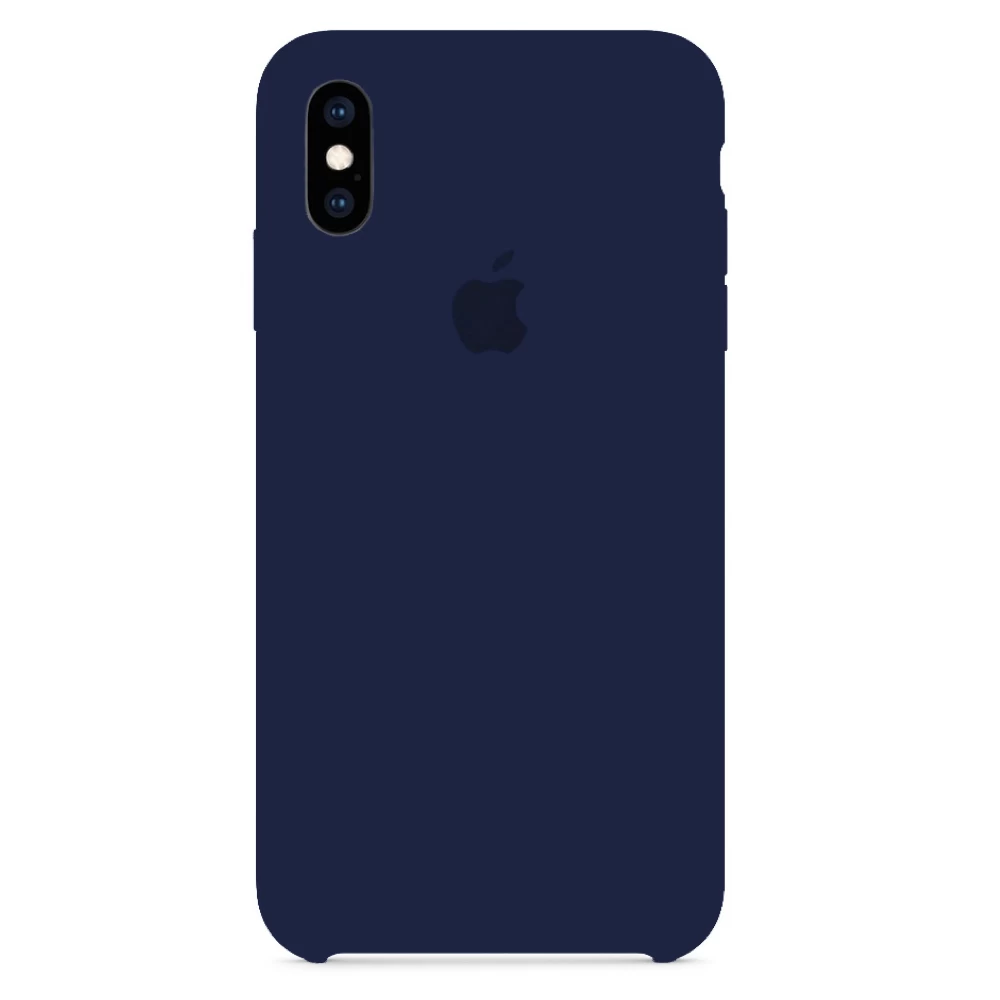 Силиконовый Чехол Накладка Silicone Case для iPhone Xs Max Dark Blue