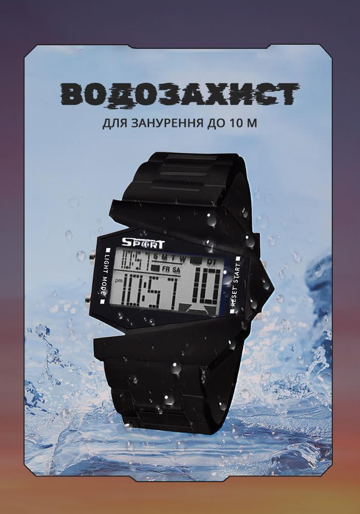 Наручные часы спортивные электронные мужские/женские Черные (SVGOLI-1394) - фото 4 Наручные часы спортивные электронные мужские/женские Черные (SVGOLI-1394) - фото 4