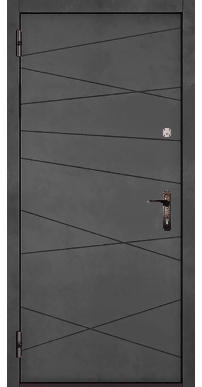 Двері вхідні ліві MSM Вулкан 2 замки метал 1,2 мм МДФ Сірий Двері вхідні ліві MSM Вулкан 2 замки метал 1,2 мм МДФ Сірий