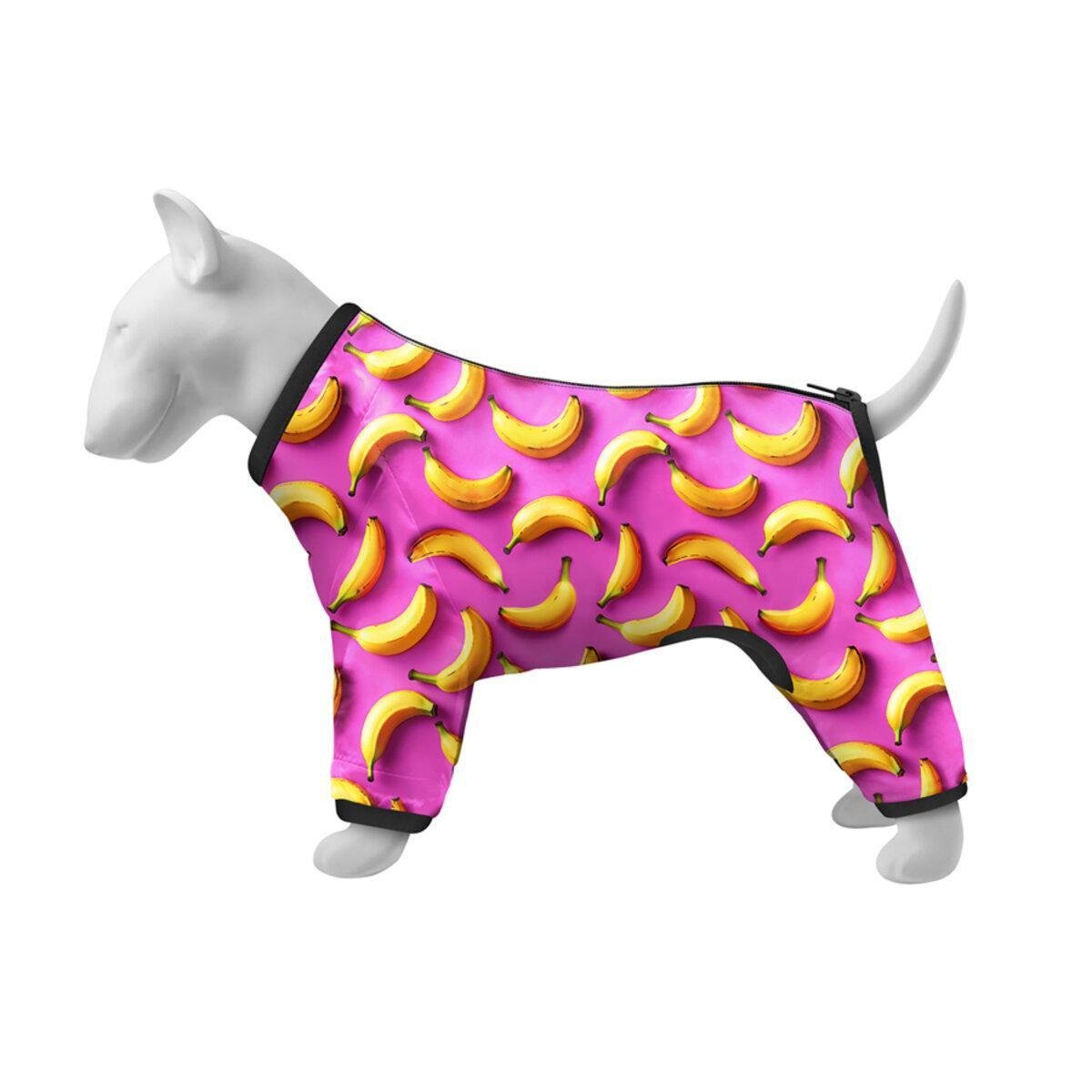 Вітровка для собак Waudog Clothes Банани M45 55-60х37-40 см Рожевий (393-4055 Col) Вітровка для собак Waudog Clothes Банани M45 55-60х37-40 см Рожевий (393-4055 Col)