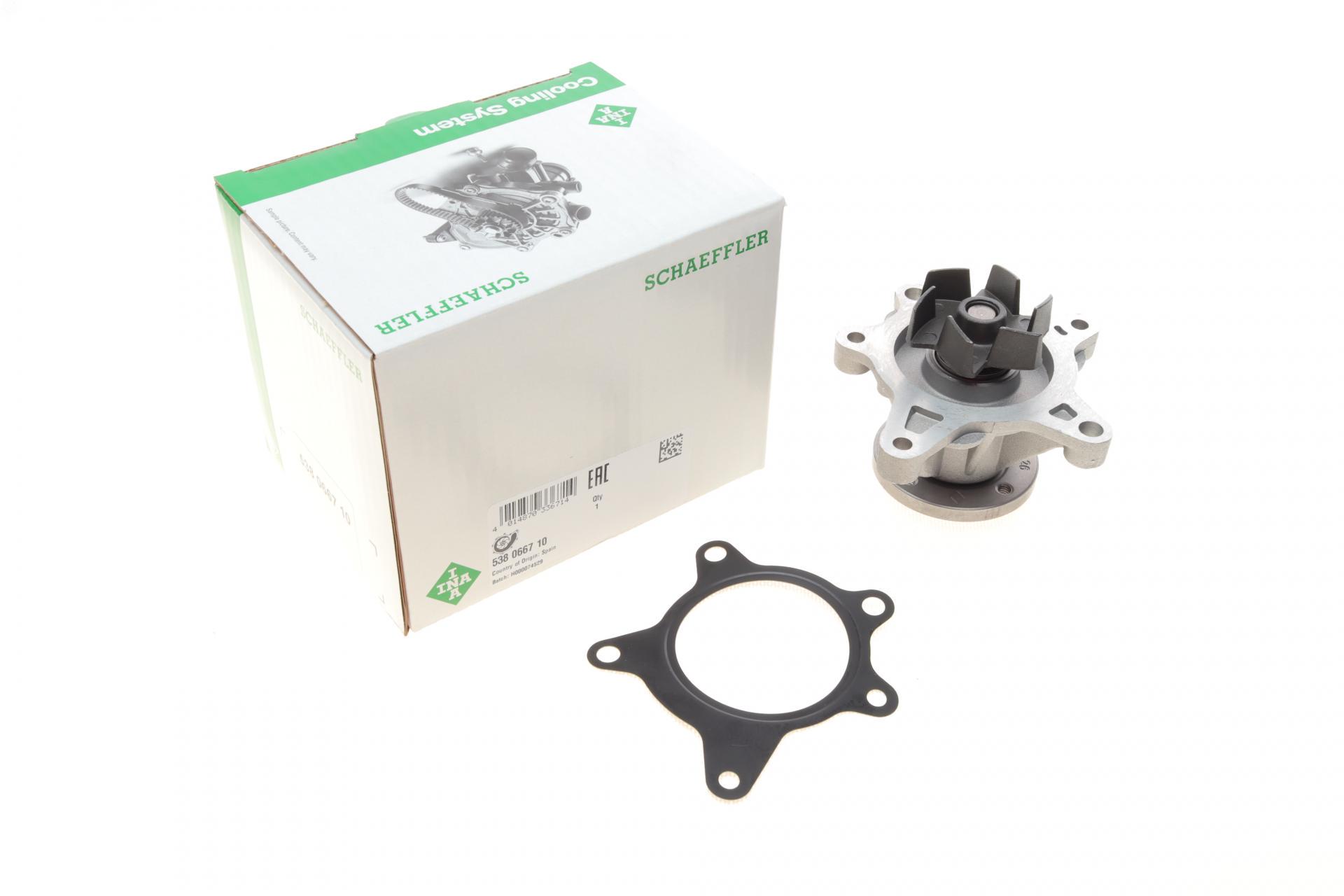 Помпа воды INA Hyundai Accent/Elantra/i20/i30/i40/ix20/Tucson/Kia Ceed/Sportage 1.4/1.6 10- 538 0667 10