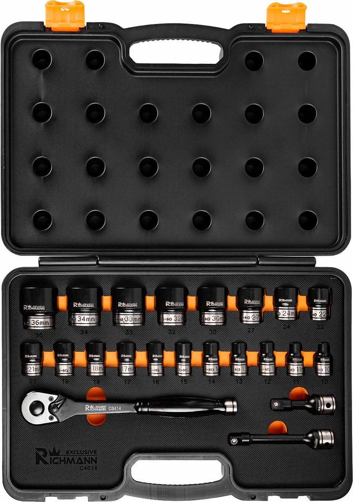 Набор головок ударных Richmann 1/2" 10-36 мм 22 пр. (C4034)